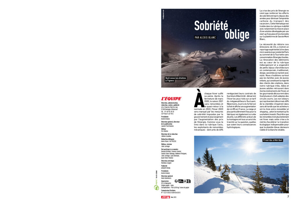 Spécial L'Equipe Outdoor Hiver 2022-23